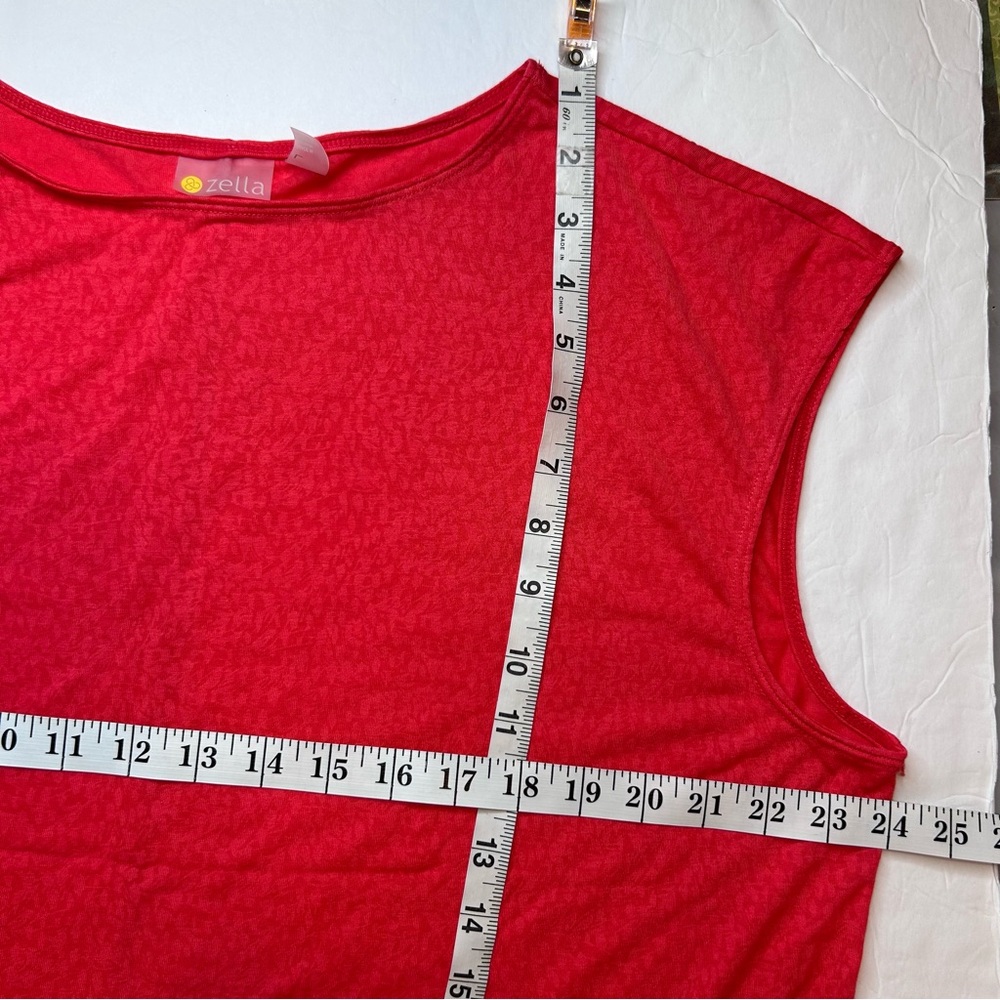 Zella Pursuit Cap-sleeve Top Women’s. Stretch Athletic T-Shirt orange Size L - Picture 11 of 13